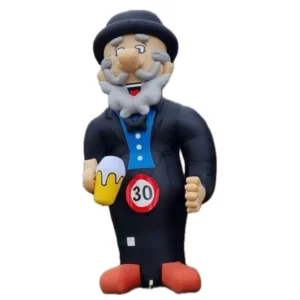 Abraham Cartoon opblaasfiguur huren Drenthe