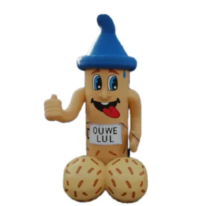 Opblaasfiguren tuin huren verjaardag Ouwe lul